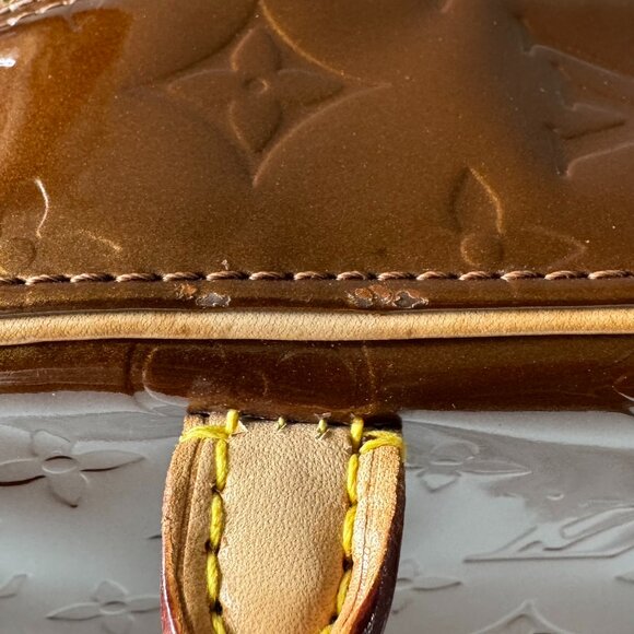 Louis Vuitton Bronze Monogram Vernis Tompkins Square Bag - EXCELLENT CONDITION - Picture 14 of 16